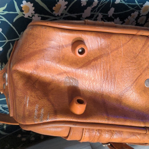 Vintage 1975 American Tourister Luggage Leather Tote - Picture 10 of 10